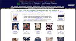 Desktop Screenshot of needlepointpillows.com